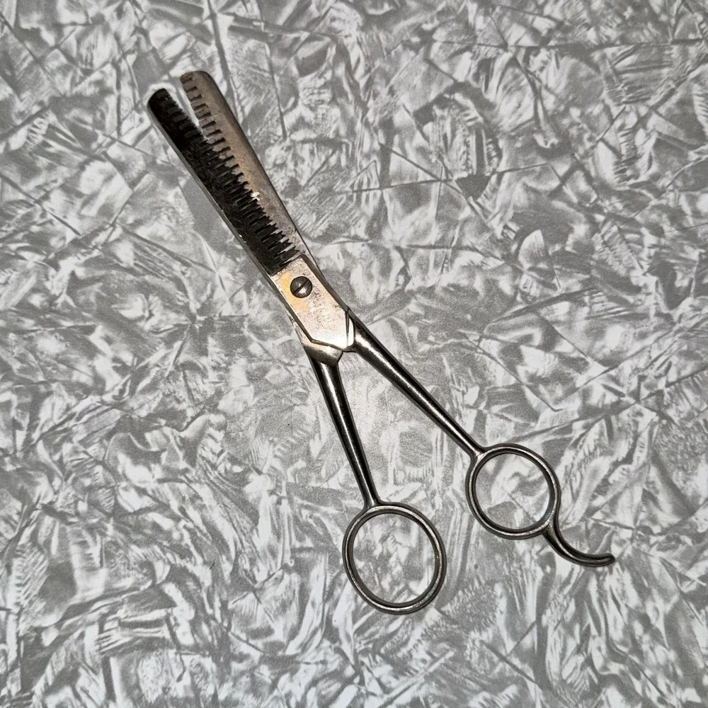 Vintage‎ Hot Drop Forged Steel Hair Thinning Barber Shears Scissor Italy 7